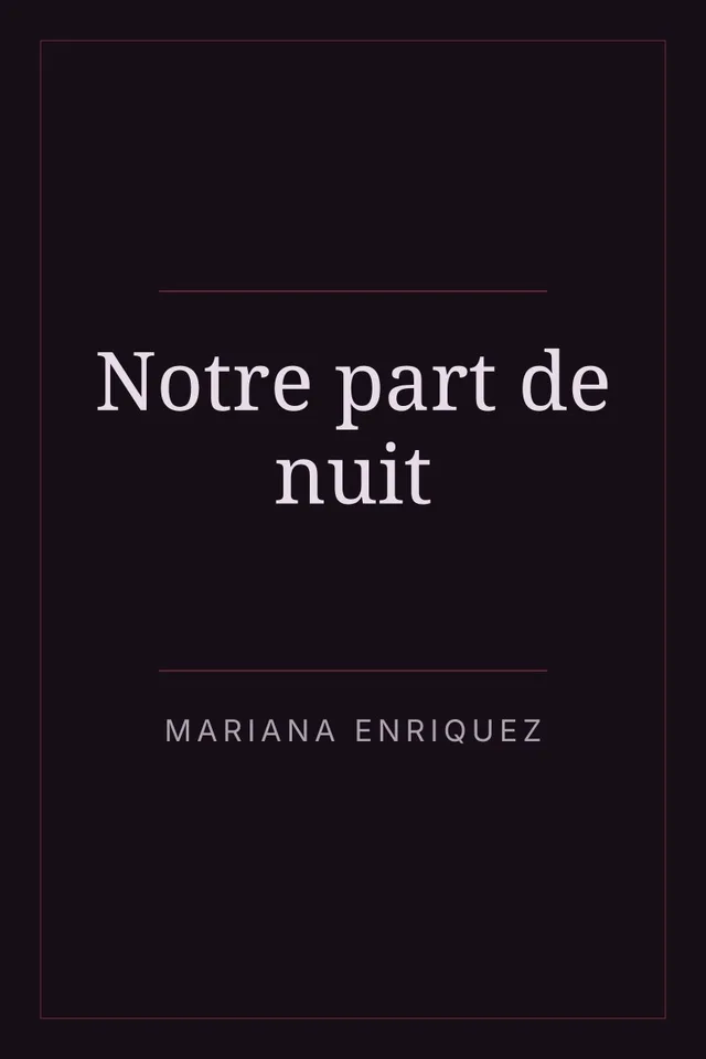 Couverture de « Notre part de nuit »